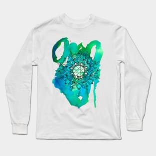 Watercolor Mandala Long Sleeve T-Shirt